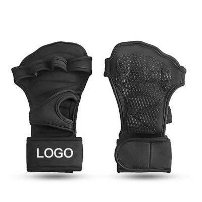 China Portable Custom Logo Gymnastics Grips Weight Lifting Training Gloves Hand Palm Protector Bodybuilding Gloves for sale