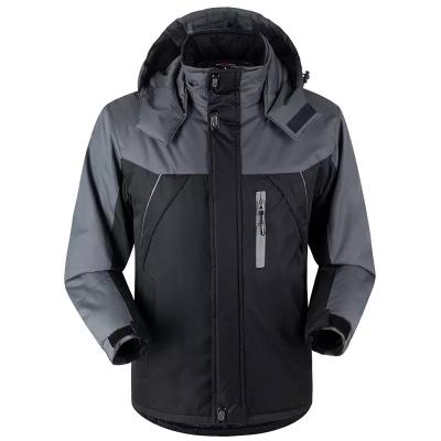 China Winter Breathable Waterproof Wholesale Classic Detachable Men's Hat Jacket Ski Outdoor Jacket for sale