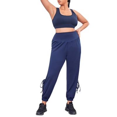 China Women Breathable Activewear Adjustable Sports Bra And High Waist Women Yoga Pants Leggings Set Women Yoga Set for sale