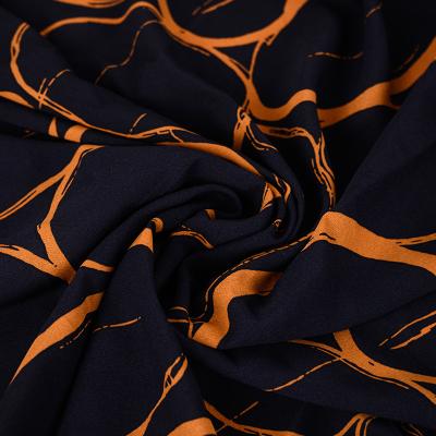 China Large Pleated Fabric Customized Breathable Georgette Printing Plain Chiffon Crepe De Chine Fabric Promotion Chiffon Fabric for sale