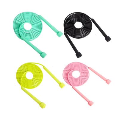 China Durable Custom Kids And Fitness PVC Plastic Jumping Jump Rope Kids Adult Small Single Handle for sale