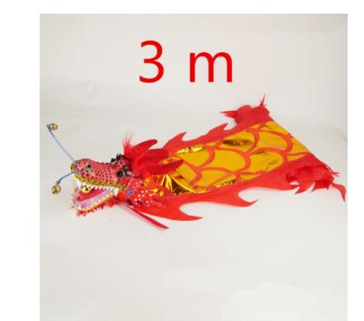 China Chinese Style Dragon Dance Props For Children Carnival Festival New Year Square Performance Gymnastics Funny Ribbon 3m/5m for sale