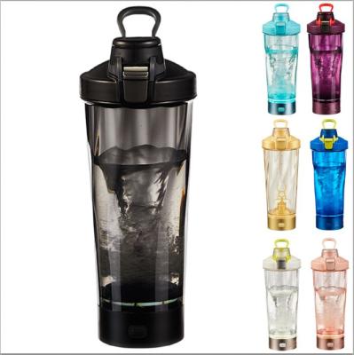 China 2021Wholesale Protein Shaker Water Bottle LED Electric Magnetic Billing Gym Sports 600ML for sale