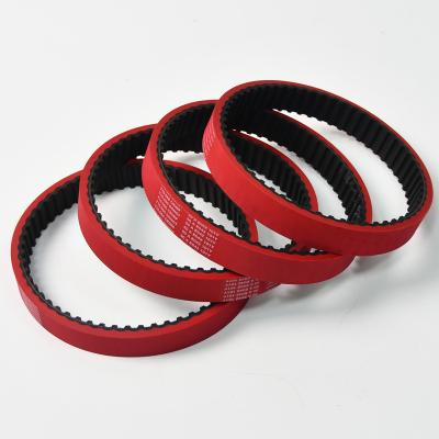 China PU Food Grade T10-560/660 T10-560/660 Non-Slip Wear Resistant Heat Resistant Open Strap Factory Direct. Red rubber belt for VFFS packing machine for sale