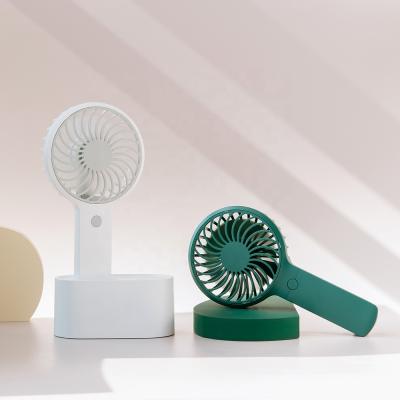 China Wholesale Desktop Hand Standing Rechargeable Portable Fan Office Holding Rechargeable Portable Sport Mini Quiet Hand Fan Usb Stand Fan for sale