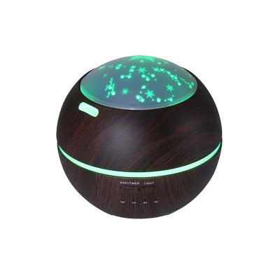 China Colorful Electric Essential Oil Diffuser Mist Room SPA Lights Atmosphere Wood Grain Diffusers For Essential Oils for sale