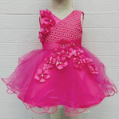 China Wholesale Washable In The Running Lush Skirt Princess Dress With Flowers Dance Costume Birthday Gift Bridesmaid Dress for sale