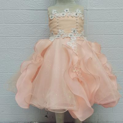 China Wholesale Washable In The Running Lush Skirt Princess Dress With Flowers Dance Costume Birthday Gift Bridesmaid Dress for sale