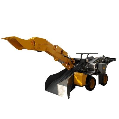 China Construction worksÂ   mining engineering road loader hydraulic mucking loader on wheel base for sale