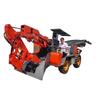 China Construction worksÂ   electric tunnel small wheel mucking loader with breaking hammer breaker for sale