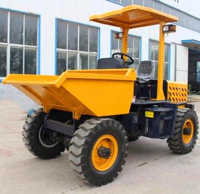 China 2 ton dump truck hydraulic mini wheel dumper < mini dumper; 4L for sale