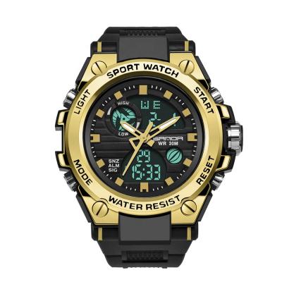 China SANDA 739 Alarm Brand Watches Luxury Military Quartz Watch Men Sports Top Men Waterproof S Shock Clock Relogio Masculino Masculino for sale