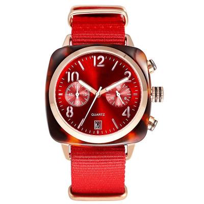 China Wholesale Cheap Alloy Geneva Auto Date Watch Lady And Bracelet Box Hand Watch Cloth For Girls for sale