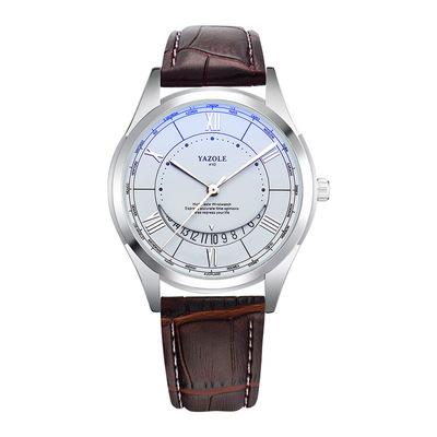 China Luxury Famous Date YAZOLE 410 Quartz Watch Design Calendar Top Brand Automatic Men Wristwatch Male Fashion Casual Waterproof Watches for sale