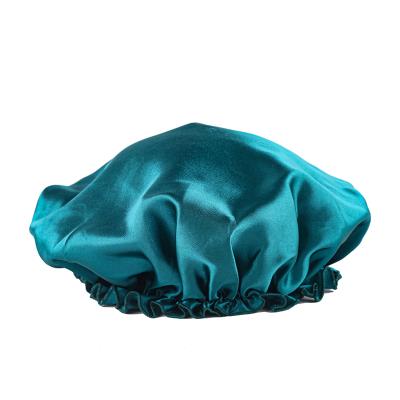 China Character Making Women Sleep Satin Hair Hoods Double Layer Reversible Silk Hood For Hair for sale