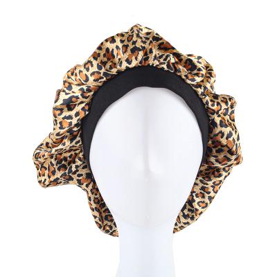 China New Character Fashion Satin Hood Sleep Cap Hair Sleep Cap For Women Men for sale