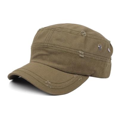 China Fashion COMMON Hat Skull Applique Military Style / Army Promotional Flat Hat for sale