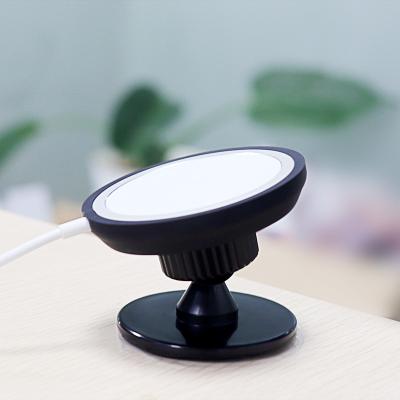 China Factory Price NEW Black Simple Adjustable Silicone Wireless Cell Phone Charging Stand For Magsafe for sale