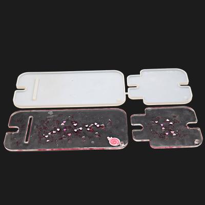 China 2021 New Design Diy Cell Phone Holder Worldwide Epoxy Silicone Resin Mold For Mobile Phone Holder for sale