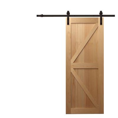 China Brace Board Style Waterproof Classic Barn Door Inside Simple Interior Splicing Solid Wood Barn Door Barn Door for sale