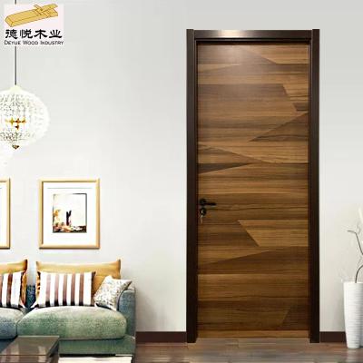 China Swing Doors Nordic Light Luxury Wood Compound Eco-Friendly Paintless Doors Solid Wood Doors for sale