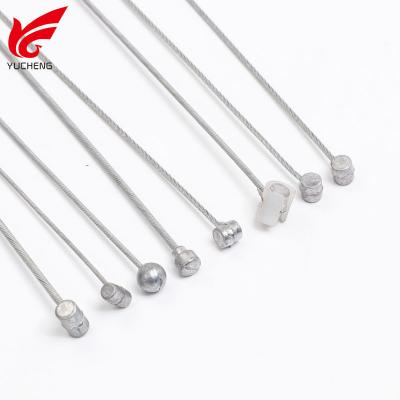 China Automobile Motorcycle Bicycle Galvanized Steel Cover Cable 1.5/2.0/2.3mm Steel Inner Wire Rope 1*19/7*19/7*7 With 6*10/6*8 Nipple And Mount for sale