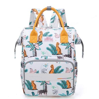 China Multifunctional Waterproof Diaper Bag Travel Backpack Diaper Storage Bag For Mom Dad Baby Boy Girl With Compartment for sale