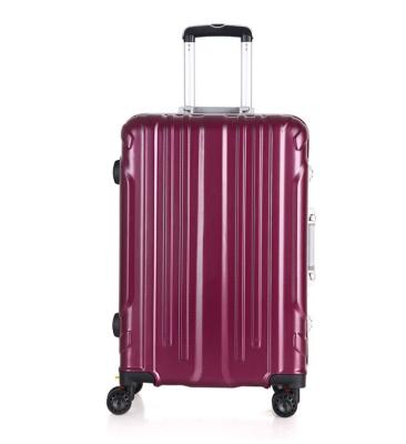 China Fashionable Wholesale High Quality Aluminum PC Luggage Travel Luggage Set for sale