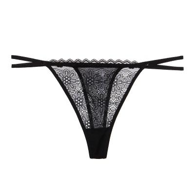 China UNICE RTS women's low waist lingerie lace soft underwear lace thong ladies panties tangas panties hot sexy mature sexy g-string transparent panties for sale