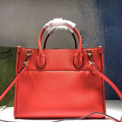 China Fashion Luxury Brands Leather Handbag Women Classic Vegan Ladies Genuine Leather Handbags for sale