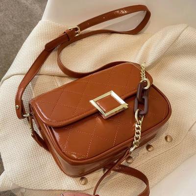 China 2022 new fashion square cross - body small purses leather brown bags for luxury handbags bolsos-para-mujeres ladies handbags women designer for sale