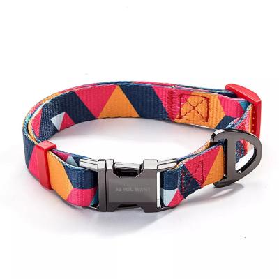 China Sustainable Pet Leashes Fashion Collared Custom Dog Deluxe Collar Fits All Size Dog Collar And Leash Set for sale