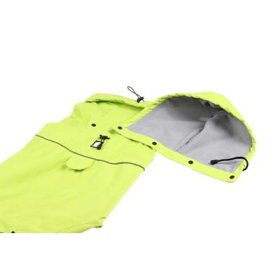 China Durable Classic Nylon Fabric Waterproof Dog High Neck Poncho Jacket With Hood Collapsible Waterproof Dog Poncho for sale