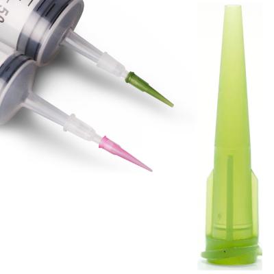 China Hotels TT 20G--27G Tapered Epoxy Needle Tip Dispensing Consumable Glue Syringe Dispensing Plastic Dispenser for sale