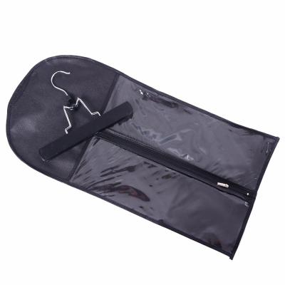 China Non Woven Storage Wig Storage Bags Hair Packaging Bags Custom Logo Silk Satin Hair Bags With Hanger for sale