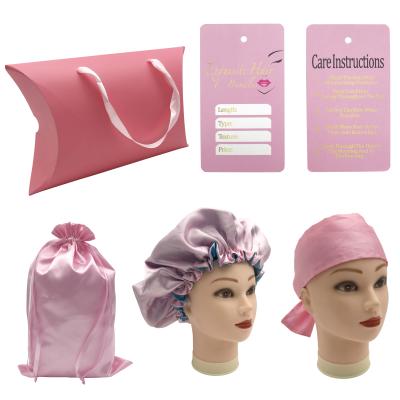 China Wholesale Hair Purchasing Bags Satin Hair Extension Bag Wicks For Packages Custom Satin Bags With Logo for sale