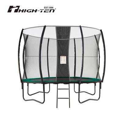 China With Protective Net Factory Wholesale 10ft Smart Trampoline Double Layer Trampoline With Fiberglass Pole for sale