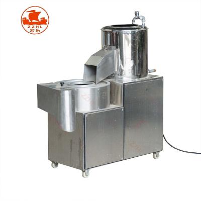 China Vegetable Potato Slicing Peeling And Washing Slicing Machine for sale