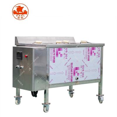 China Industrial Deep Fryer Fried Chicken Shop Equipment Chips Frying Machine Stainless Steel Horizontal Manual Fry Machine for sale