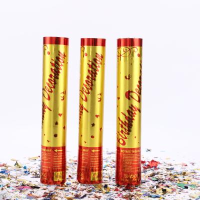 China Creative Iron Hand Party Ready Wedding Decoration Push Confetti Snap, Fast Shipping Funny Prop Party Confetti Cannon for sale