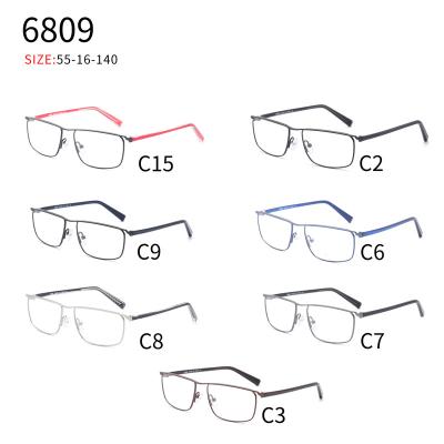 China Glasses 6809 Designer Men's Light Memory Ladies Flexible Quality Sports Adults Fashionable Women Stain Glass Frames for sale