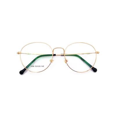 China Light Hot Sale Metal Memory Fashion Young Metal Frame Glasses Student Glasses For Teens for sale