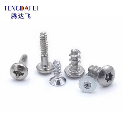 China M3 M4 Flat Cross Recessed Plum Self Tapping Pan Head Plastic Stainless Steel Ss304 Self Tapping Screw for sale