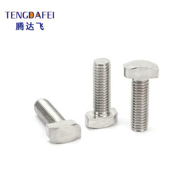 China T Head M3 M4 M5 M6 Machine Hammer T Head Lathe Screw Stainless Steel Fasteners for sale