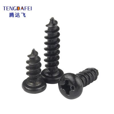 China Pan Steel Black Small Pan Head Phillips PA M1 M1.2 M1.4 M1.5 M1.6 M1.7 M2 M2.8 M3 M3.5 M4 Self Tapping Electronic Micro Screw for sale