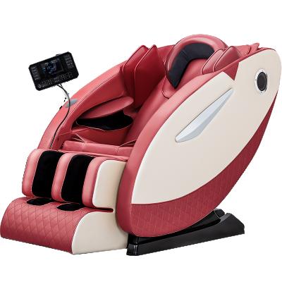 China Shiatsu Electric Back Body Massage Full Body Weightless Massage Leather Chair for sale