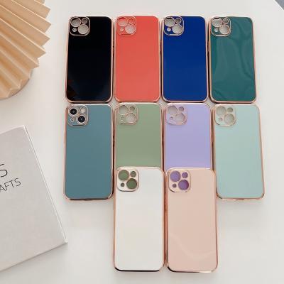 China New Shockproof 6D Electroplate Soft TPU Shell Phone Case For iPhone 11 12 13 14 Pro Max Max for sale