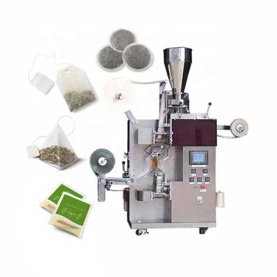 China 2021 New Automatic Double Triangle Chamber Food Inner Outer Tea Bag Pouch Packing Machine For Small Business for sale