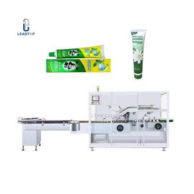 China Automatic horizontal food carton box packing machine for mask/tube/cosmetic/bottle/soap/food/drink cartoning for sale