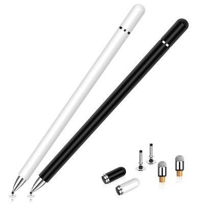 China Magnetic Cap Stylus Pen With Extra Tip Portable And Universal Good Quality Fine Precision Tip Capacitive Stylus Pen for sale